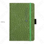 i-note Kenya sötétzöld 9x14 cm, gumipántos, négyzethálós jegyzetfüzet